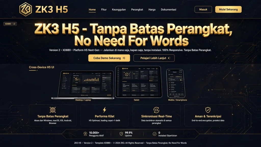 ZK3 H5 — Tanpa Batas Perangkat, No Need For Words